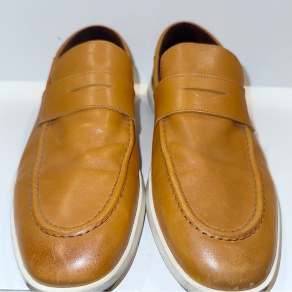 Wolf & Shepard Crossover Penny Loafer Honey Tan Leather Sz 11 Preppy main image 7